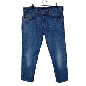 Levi's Made & Crafted Jeans Big E 502 36 *altered to 25.5" crop* Tencel Refibra